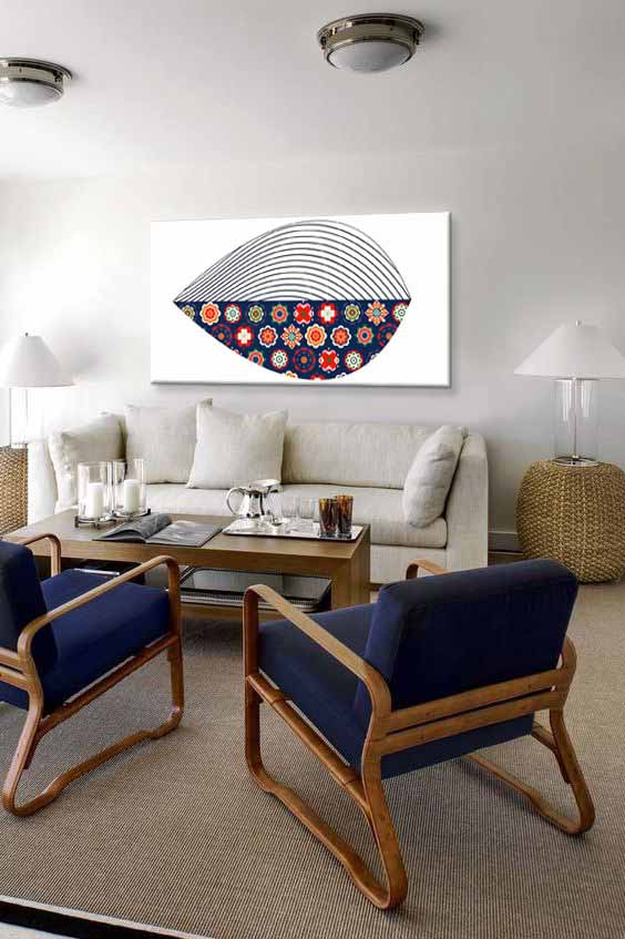 tableau-moderne-scandinave-coquillage