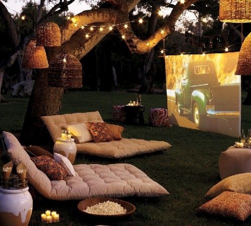 salon extérieur cinéma plein air