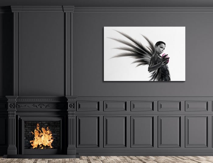 tableau-noir-et-blanc-halloween-demon