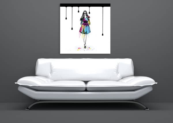 tableau tendance fashion girl