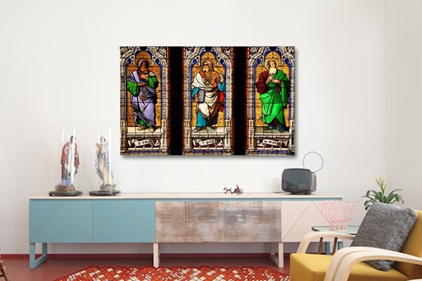 tableau art urbain vitrail