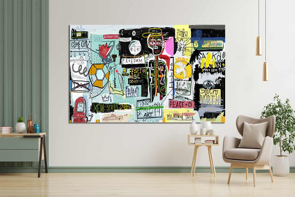 Toile street art Teenager