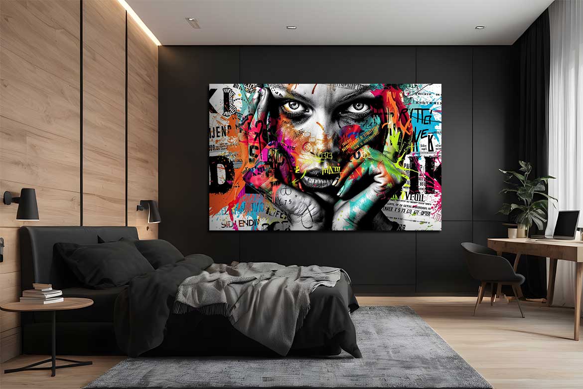 Tableau Moderne Les Yeux du Tumulte