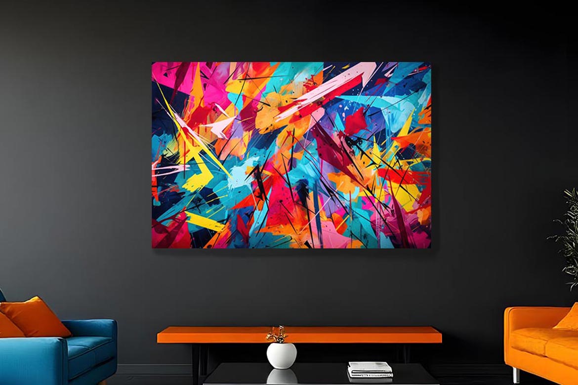 Tableau coloré Eclat de Tempete