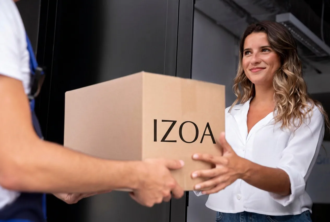 Livraison d’un colis Izoa : remise d’un tableau en main propre