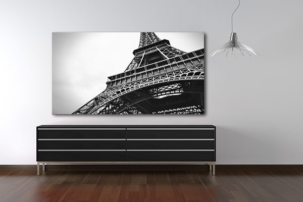 Tableau paris tour Effel noir et blanc