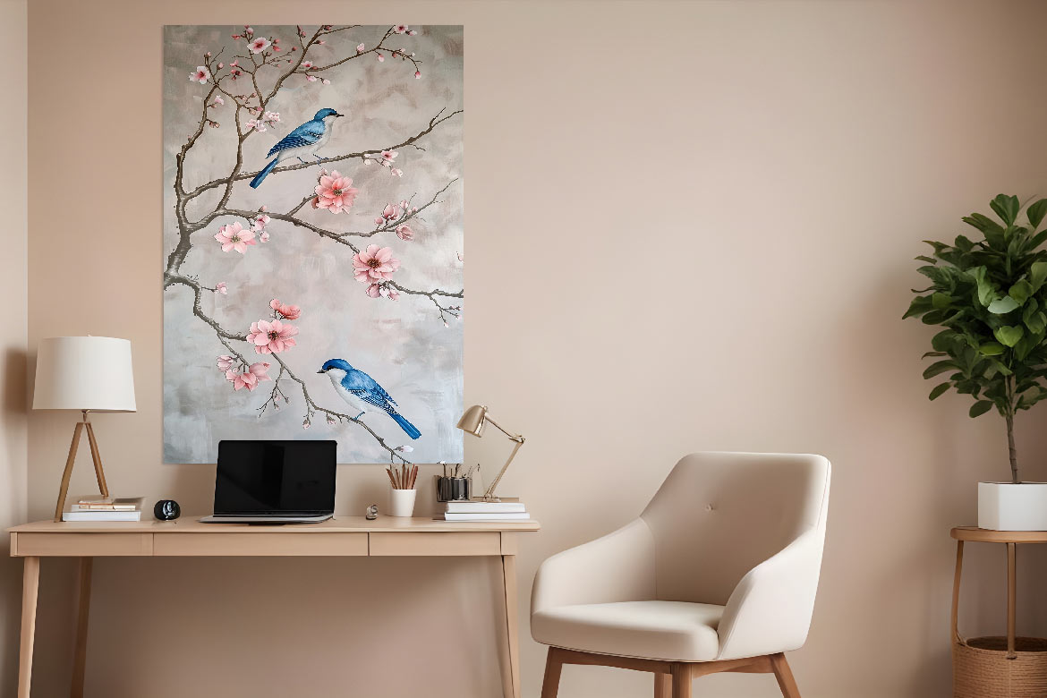 Tableau Fleurs et Plumes