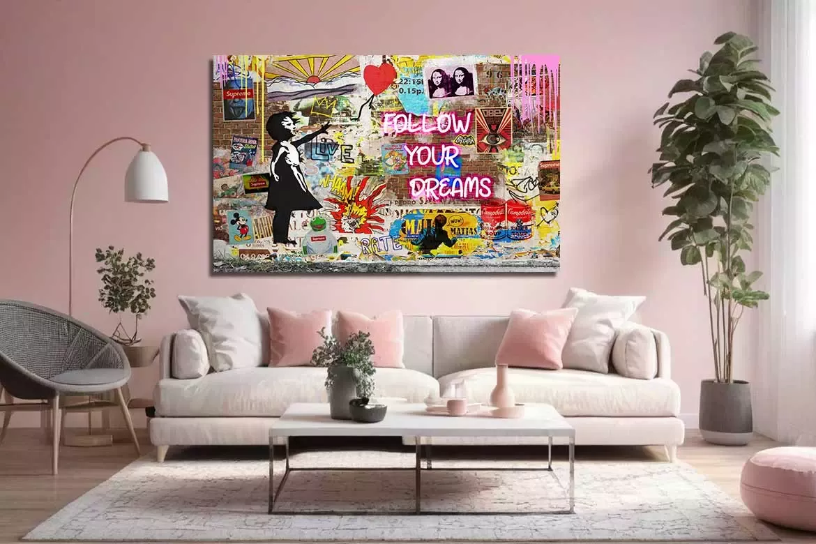 Tableau La fille au ballon 